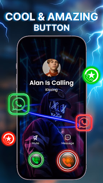 Call screen - Color your call Screenshot 2 - AppWisp.com Call screen - Color your call Screenshot 2 - AppWisp.com