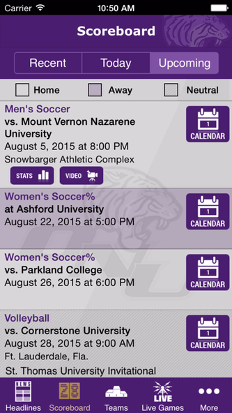 ONU Tigers Screenshot 3 - AppWisp.com ONU Tigers Screenshot 3 - AppWisp.com