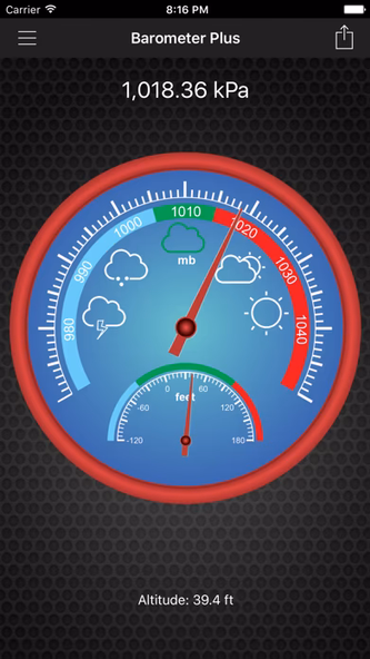Barometer Plus - Altimeter Screenshot 2 - AppWisp.com Barometer Plus - Altimeter Screenshot 2 - AppWisp.com