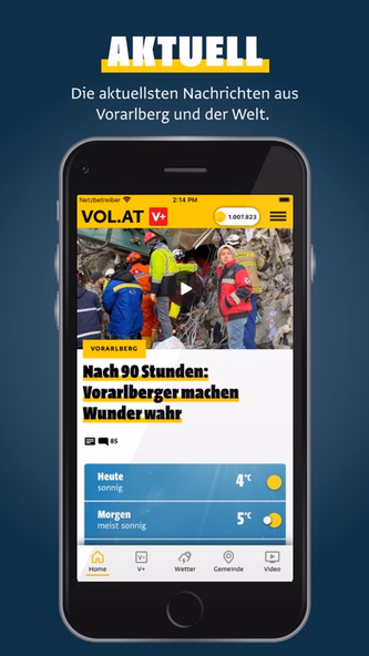VOL.AT - Vorarlberg Online Screenshot 1 - AppWisp.com VOL.AT - Vorarlberg Online Screenshot 1 - AppWisp.com