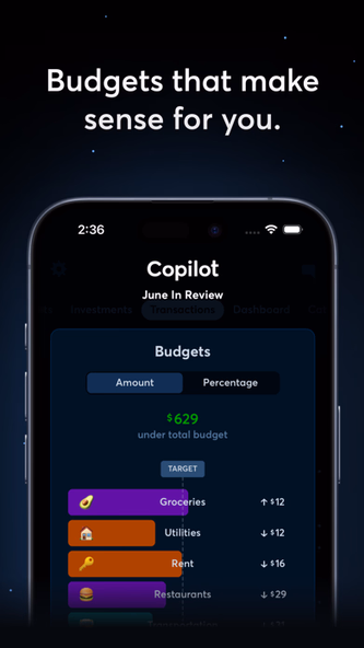 Copilot: Track & Budget Money Screenshot 4 - AppWisp.com Copilot: Track & Budget Money Screenshot 4 - AppWisp.com