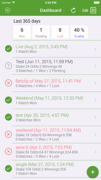 BetStatus Screenshot 1 - AppWisp.com BetStatus Screenshot 1 - AppWisp.com