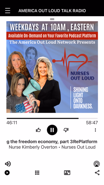 America Out Loud Talk Radio Screenshot 1 - AppWisp.com America Out Loud Talk Radio Screenshot 1 - AppWisp.com
