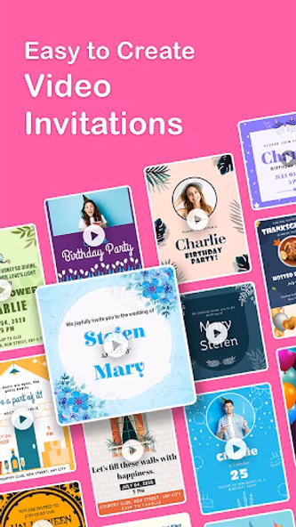 Video Invitation Maker PartyZa Screenshot 1 - AppWisp.com Video Invitation Maker PartyZa Screenshot 1 - AppWisp.com