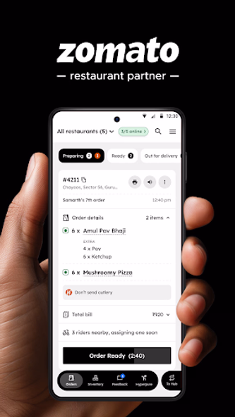 Zomato Restaurant Partner Screenshot 1 - AppWisp.com