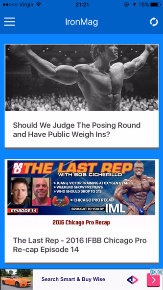 Iron Magazine Bodybuilding & Fitness Screenshot 2 - AppWisp.com Iron Magazine Bodybuilding & Fitness Screenshot 2 - AppWisp.com