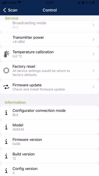 ADM BLE-Configurator Screenshot 3 - AppWisp.com