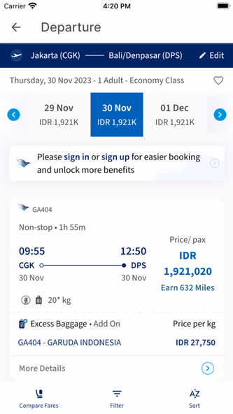 FlyGaruda Screenshot 2 - AppWisp.com FlyGaruda Screenshot 2 - AppWisp.com