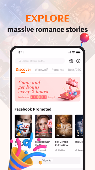 NovelFeed-Read stories & books Screenshot 2 - AppWisp.com