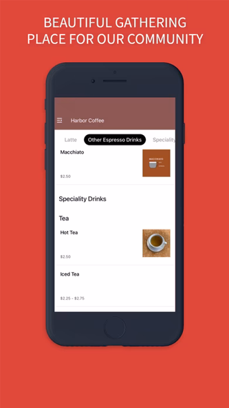 Drink Harbor Coffee Screenshot 2 - AppWisp.com Drink Harbor Coffee Screenshot 2 - AppWisp.com