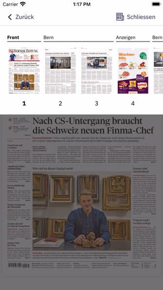 BZ Berner Zeitung E-Paper Screenshot 4 - AppWisp.com BZ Berner Zeitung E-Paper Screenshot 4 - AppWisp.com