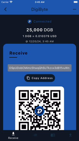 DigiByte - Wallet Screenshot 3 - AppWisp.com DigiByte - Wallet Screenshot 3 - AppWisp.com