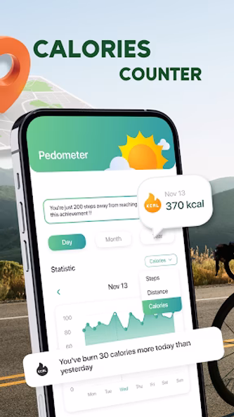 Pedometer App: Step Counter Screenshot 4 - AppWisp.com Pedometer App: Step Counter Screenshot 4 - AppWisp.com