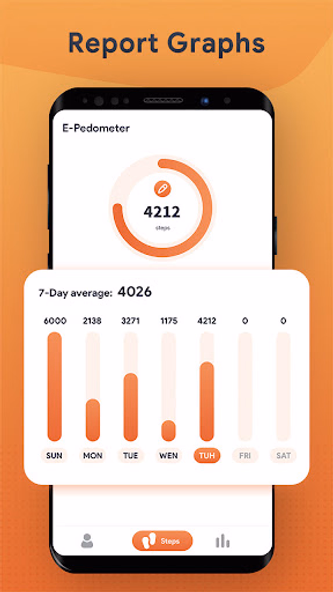 E-Pedometer: Step Tracker Screenshot 3 - AppWisp.com E-Pedometer: Step Tracker Screenshot 3 - AppWisp.com