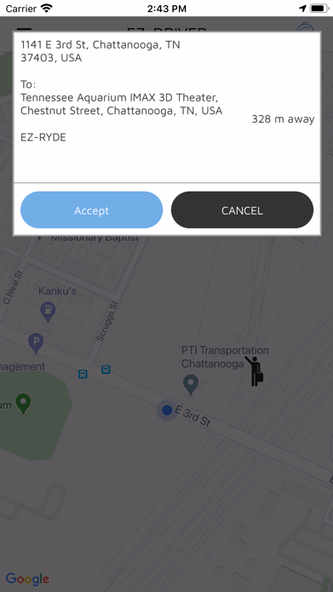 EZ-RYDR Driver Screenshot 2 - AppWisp.com EZ-RYDR Driver Screenshot 2 - AppWisp.com