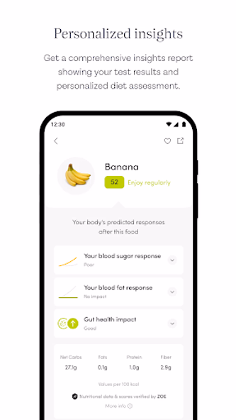 ZOE: AI Food & Nutrition Coach Screenshot 4 - AppWisp.com ZOE: AI Food & Nutrition Coach Screenshot 4 - AppWisp.com
