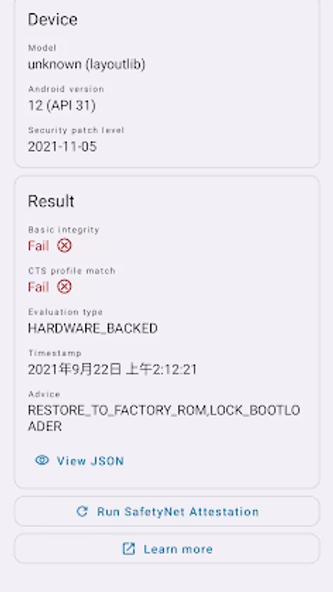 YASNAC - SafetyNet Checker Screenshot 2 - AppWisp.com YASNAC - SafetyNet Checker Screenshot 2 - AppWisp.com