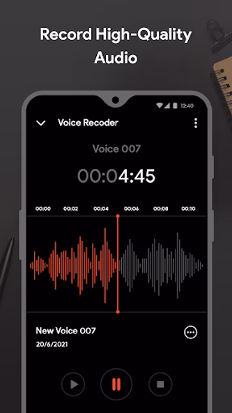 Voice Recorder Screenshot 1 - AppWisp.com Voice Recorder Screenshot 1 - AppWisp.com