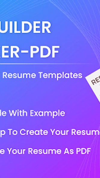 Resume Builder & CV Maker-PDF Screenshot 1 - AppWisp.com Resume Builder & CV Maker-PDF Screenshot 1 - AppWisp.com