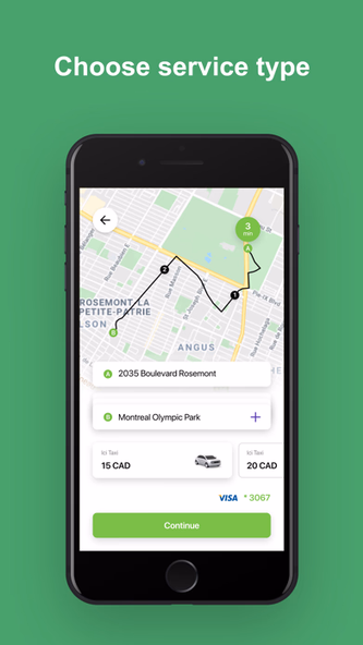 Ici Taxi Montreal Screenshot 3 - AppWisp.com Ici Taxi Montreal Screenshot 3 - AppWisp.com
