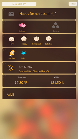 Period Tracker Screenshot 2 - AppWisp.com Period Tracker Screenshot 2 - AppWisp.com