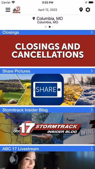 KMIZ Wx Screenshot 2 - AppWisp.com KMIZ Wx Screenshot 2 - AppWisp.com
