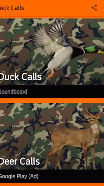 Duck Hunting Calls Screenshot 1 - AppWisp.com Duck Hunting Calls Screenshot 1 - AppWisp.com