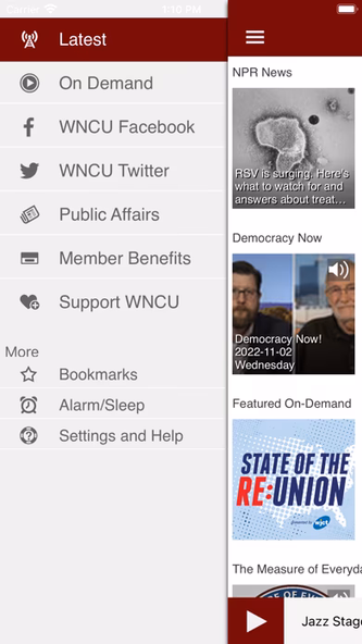 WNCU Public Radio App Screenshot 3 - AppWisp.com WNCU Public Radio App Screenshot 3 - AppWisp.com