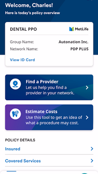 MetLife US App Screenshot 2 - AppWisp.com MetLife US App Screenshot 2 - AppWisp.com
