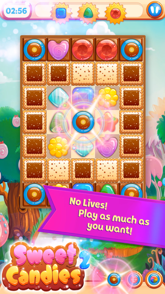 Sweet Candies 2: Match 3 Games Screenshot 1 - AppWisp.com Sweet Candies 2: Match 3 Games Screenshot 1 - AppWisp.com