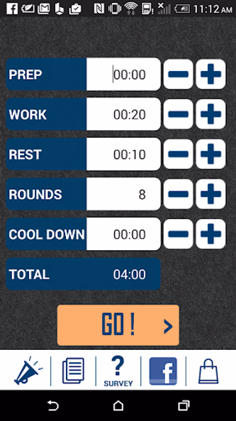 HIIT interval training timer Screenshot 1 - AppWisp.com
