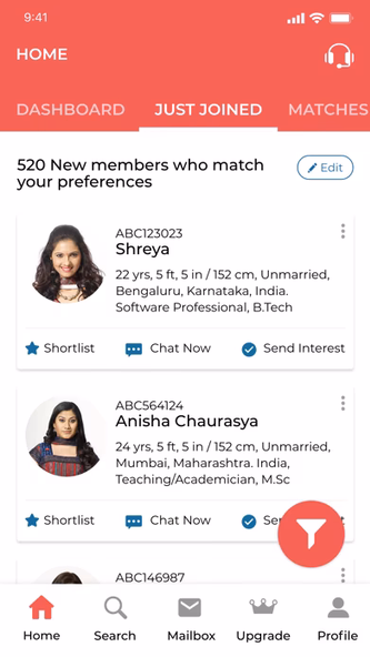 Community Matrimony App Screenshot 2 - AppWisp.com Community Matrimony App Screenshot 2 - AppWisp.com