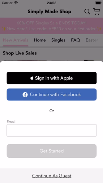Simply Made Shop Screenshot 1 - AppWisp.com Simply Made Shop Screenshot 1 - AppWisp.com