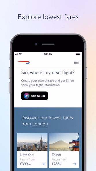 British Airways Screenshot 4 - AppWisp.com British Airways Screenshot 4 - AppWisp.com