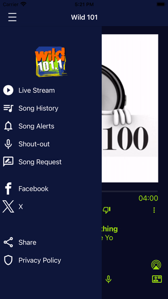 Wild 101.1 Screenshot 2 - AppWisp.com Wild 101.1 Screenshot 2 - AppWisp.com