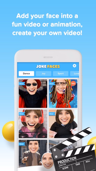 Funny Video Maker - JokeFaces Screenshot 1 - AppWisp.com Funny Video Maker - JokeFaces Screenshot 1 - AppWisp.com