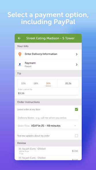 EatStreet: Local Food Delivery Screenshot 4 - AppWisp.com EatStreet: Local Food Delivery Screenshot 4 - AppWisp.com