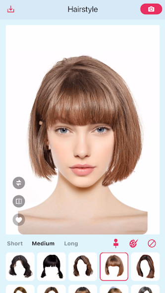 AI Hairstyle Try On・Wigs・Bangs Screenshot 1 - AppWisp.com AI Hairstyle Try On・Wigs・Bangs Screenshot 1 - AppWisp.com
