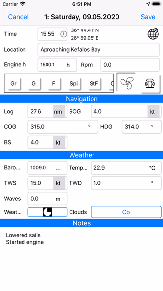 Skippers Log Screenshot 2 - AppWisp.com Skippers Log Screenshot 2 - AppWisp.com