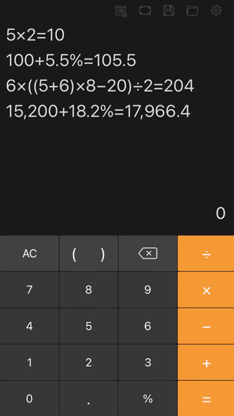 Calculator with History Tape Screenshot 2 - AppWisp.com Calculator with History Tape Screenshot 2 - AppWisp.com