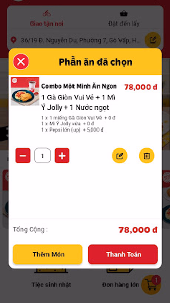 Jollibee Vietnam Screenshot 4 - AppWisp.com Jollibee Vietnam Screenshot 4 - AppWisp.com