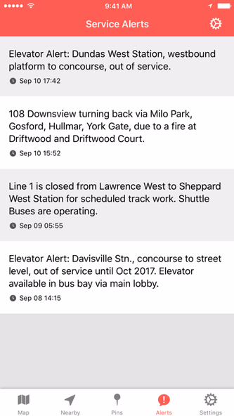 TTC Watch for Toronto Screenshot 4 - AppWisp.com TTC Watch for Toronto Screenshot 4 - AppWisp.com