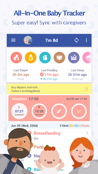 BabyTime (Tracking & Analysis) Screenshot 1 - AppWisp.com BabyTime (Tracking & Analysis) Screenshot 1 - AppWisp.com