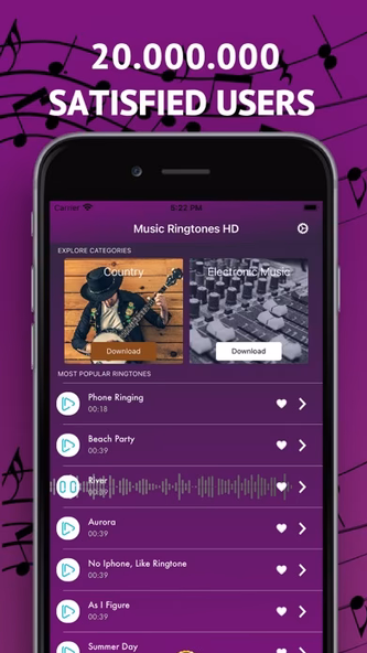 Best Ringtones 2025, Top Music Screenshot 3 - AppWisp.com Best Ringtones 2025, Top Music Screenshot 3 - AppWisp.com