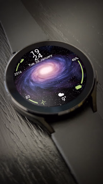 Outer Space Watch Face 2 Screenshot 2 - AppWisp.com Outer Space Watch Face 2 Screenshot 2 - AppWisp.com