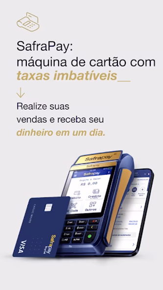SafraPay: máquina, pix e conta Screenshot 1 - AppWisp.com SafraPay: máquina, pix e conta Screenshot 1 - AppWisp.com