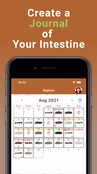 Happy Poop: Toilet Journal Log Screenshot 1 - AppWisp.com Happy Poop: Toilet Journal Log Screenshot 1 - AppWisp.com