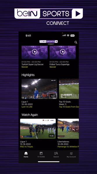 beIN SPORTS CONNECT Screenshot 2 - AppWisp.com beIN SPORTS CONNECT Screenshot 2 - AppWisp.com