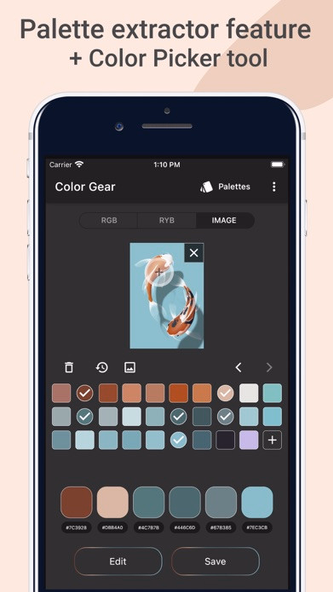 Color Wheel Palette: ColorGear Screenshot 2 - AppWisp.com Color Wheel Palette: ColorGear Screenshot 2 - AppWisp.com