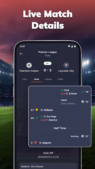 MatchLive: Football Live Score Screenshot 3 - AppWisp.com MatchLive: Football Live Score Screenshot 3 - AppWisp.com
